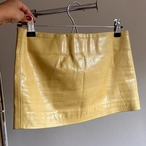 Mowalola Leather Mini skirt